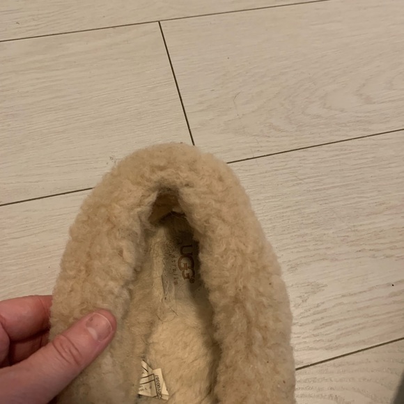 UGG Platform Suede Flat Slippers Carmel Brown Size 6 - Picture 5 of 9